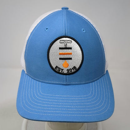 Richardson Baseball Cap Blue One Size Trucker Mesh Snapback Est 2018 Patch Hat