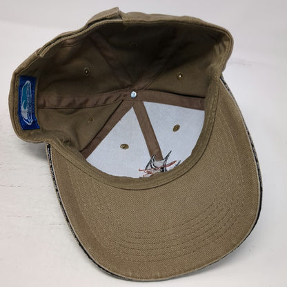 Hawaiian Headwear Baseball Cap Brown One Size Embroidered Hawaii Canoe Brim Hat