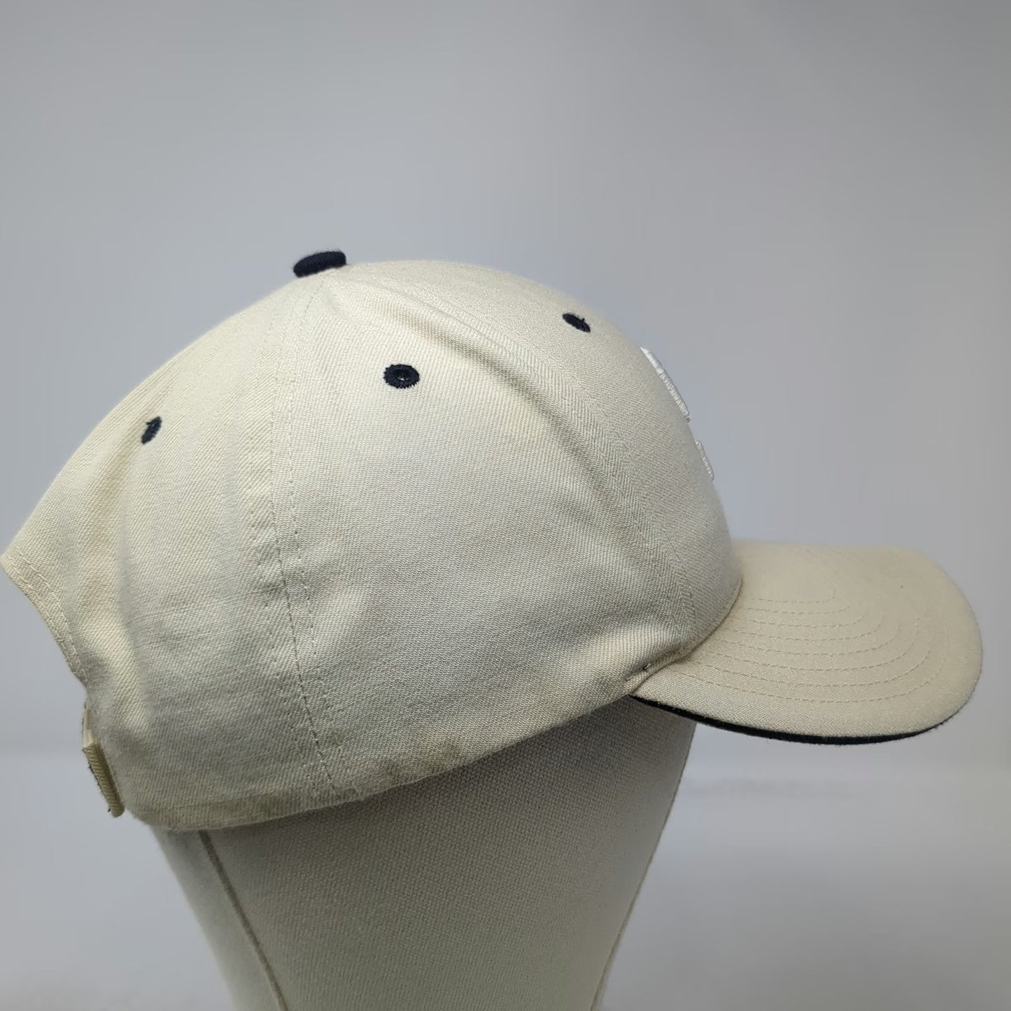 San Diego Padres MLB Twins Baseball Cap Beige Blue One Size Logo Strapback Hat