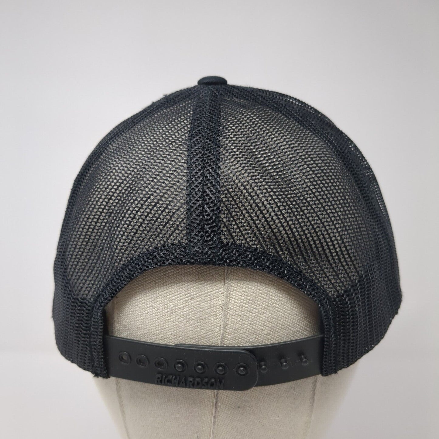 D.E.A. Centurion Snapback Trucker Hat Black OS Adjustable Mesh Back Richardson