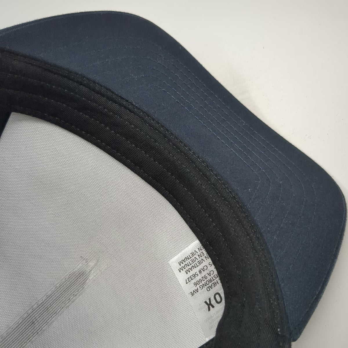 Fox 5 Panel Hat Gray Black One Size Snapback Cotton Graphic MX MFG Logo Motor