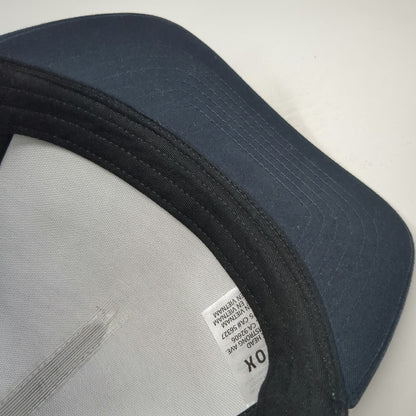 Fox 5 Panel Hat Gray Black One Size Snapback Cotton Graphic MX MFG Logo Motor