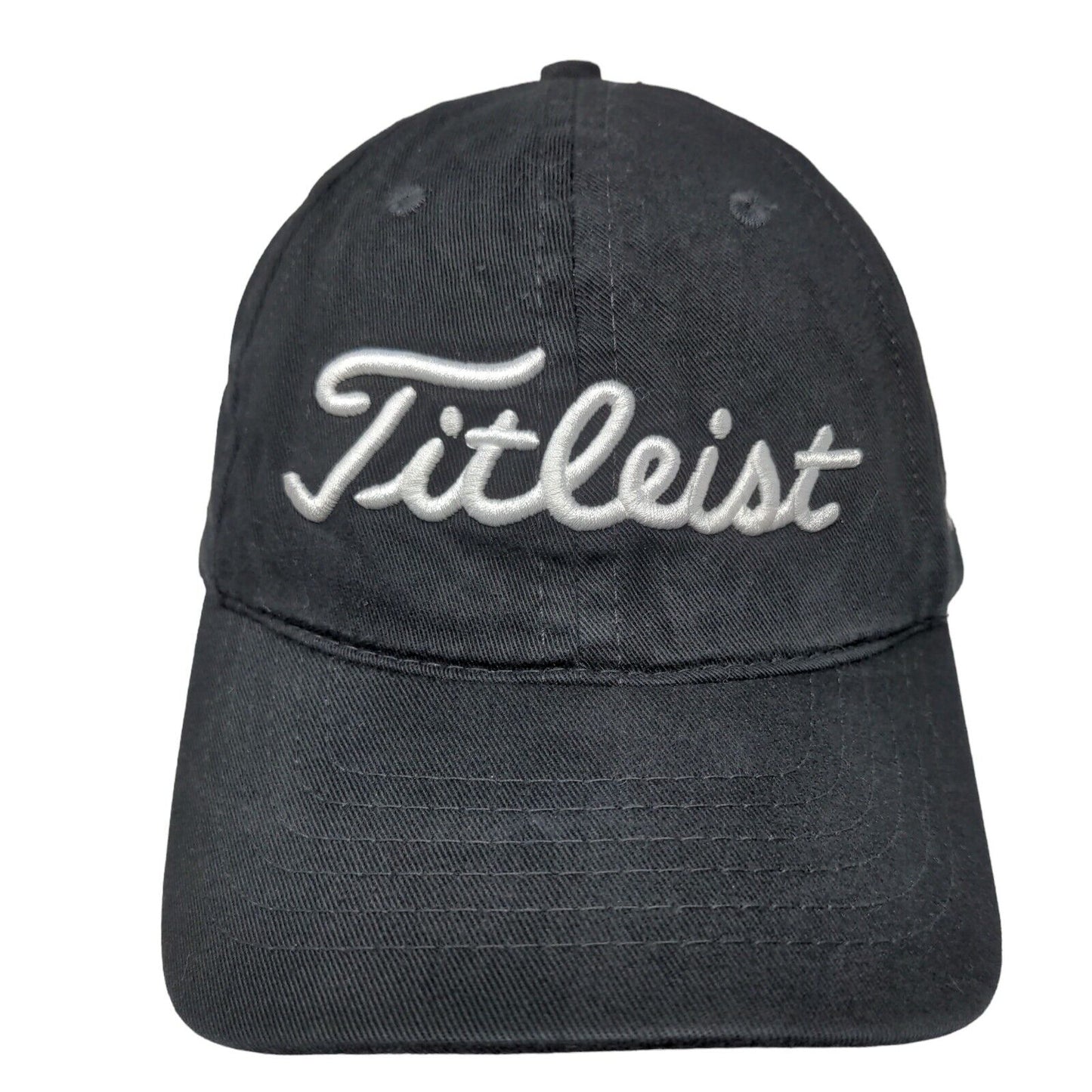 Titleist Slideback Hat Black One Size Embroidered FJ Pro V1 6 Panel