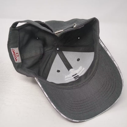 Omega Olympic Games Official Timekeeper Logo Gray White OSFA Slideback Cap Hat