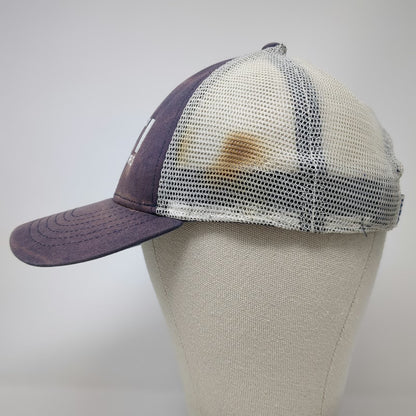 YETI Trucker Hat Blue One Size Snapback Mesh Embroidered Logo Coolers Outdoor