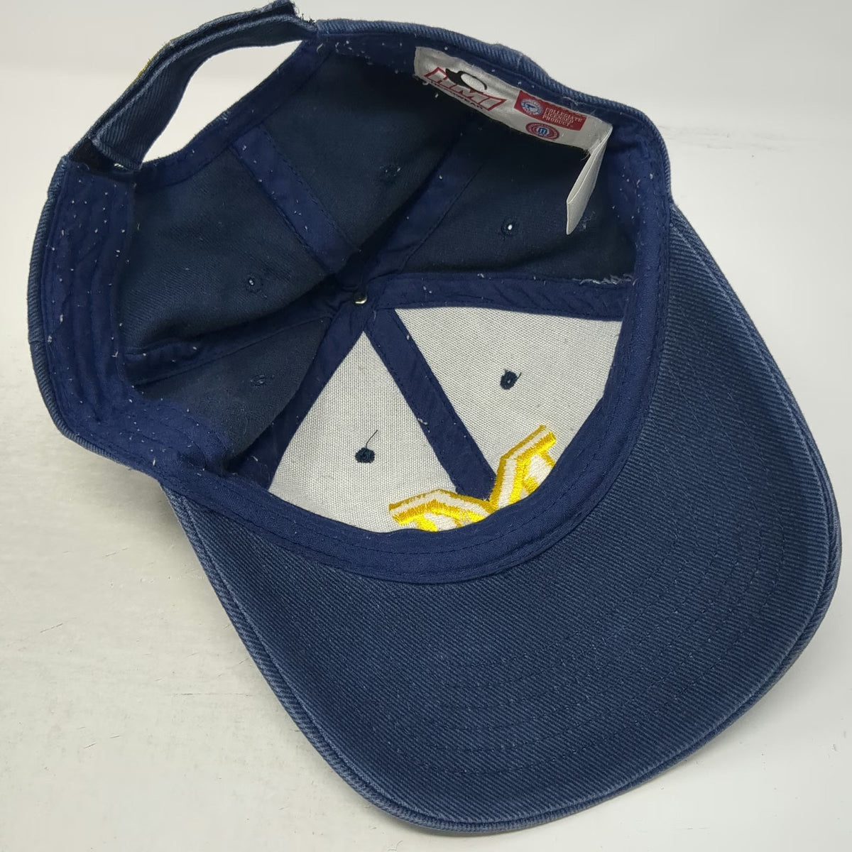 Michigan Wolverines NCAA HMI Blue One Size Cap Hat Strapback Embroidered Cotton