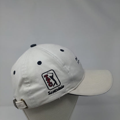 FBR Open TPC Scottsdale Slideback Hat White OSFA Classic Cut Ahead