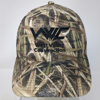 Outdoor Cap Snapback Hat Brown One Size Camo West Valley Construction Logo Work
