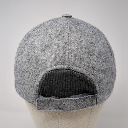 Unbranded Strapback Hat Gray One Size Adjustable 6 Panel Embroidered