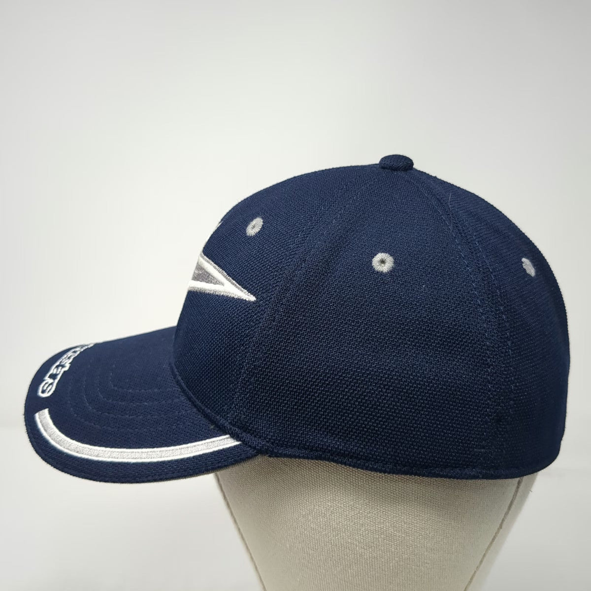 Alpinestars Baseball Cap Blue M Embroidered Logo Flex Fit A-Flex Piping Hat
