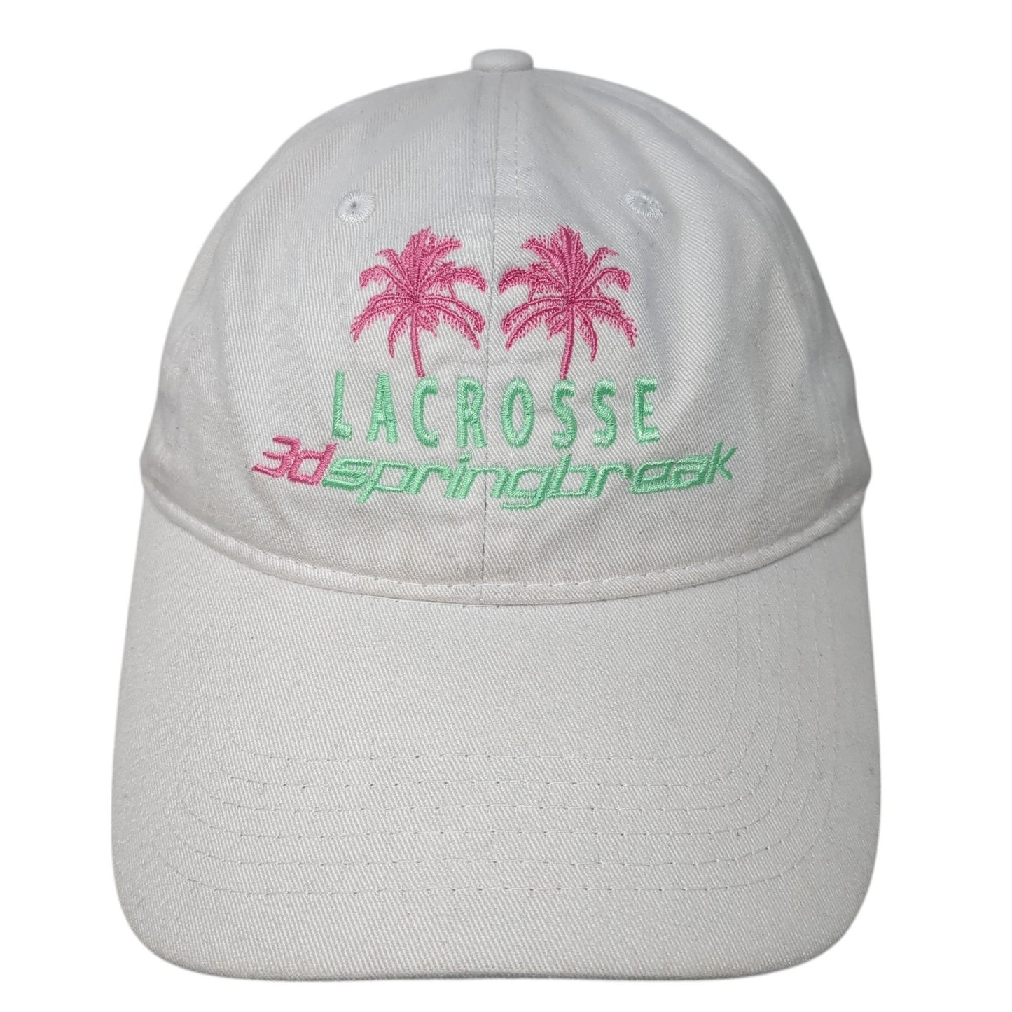 Lacrosse 3S Springbreak Baseball Cap White One Size Adjustable Pacific Headwear