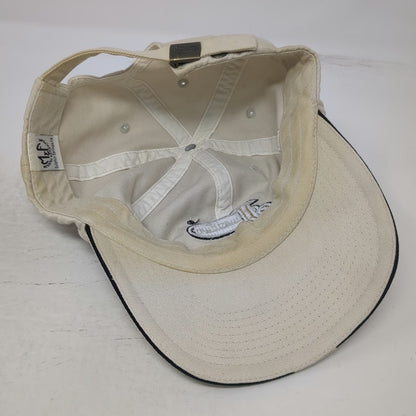 Justin Boots Baseball Cap Beige One Size Slideback Cotton Logo Hat Curved Brim