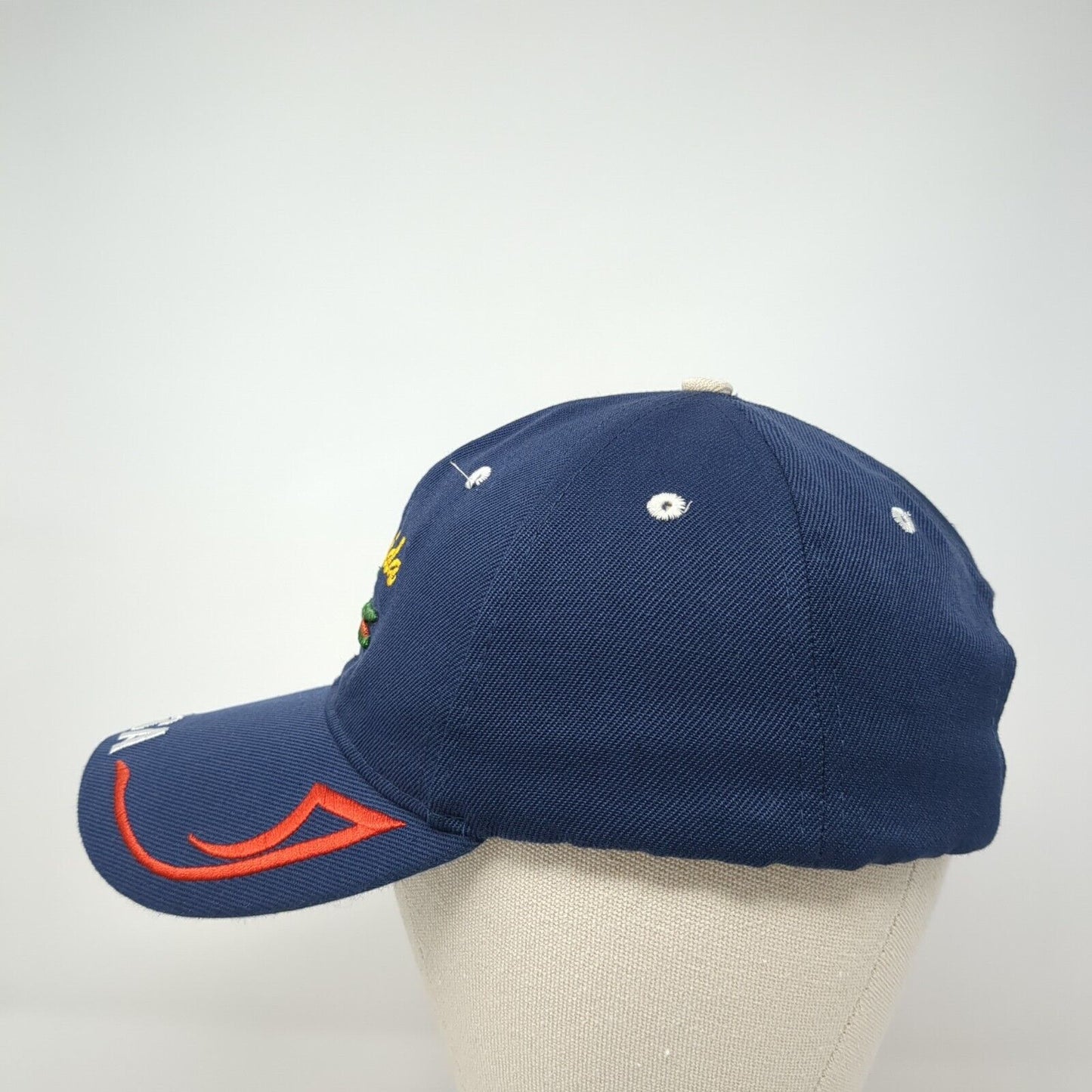 Florida USA Crocodile Strapback Hat Blue One Size Adjustable 6 Panel