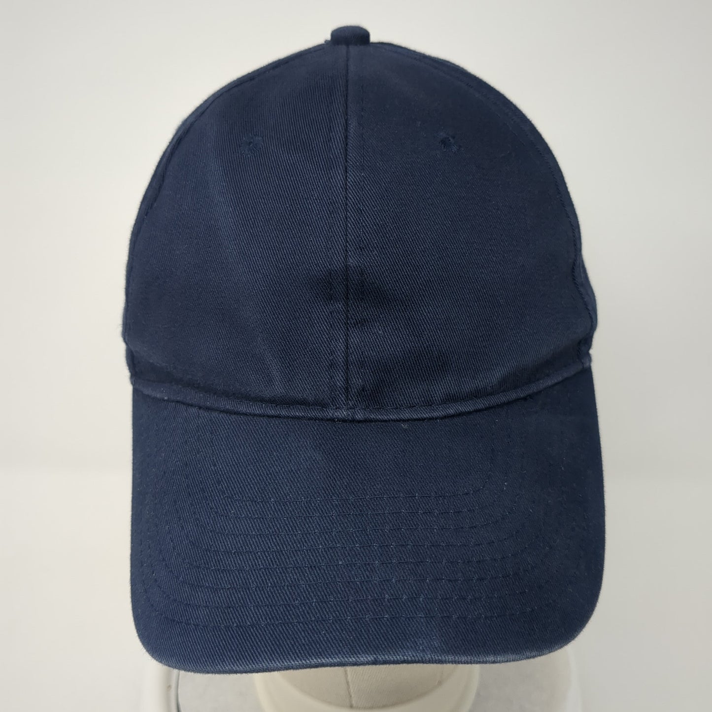 Unbranded Strapback Baseball Cap Blue One Size Adjustable 6 Panel Blank