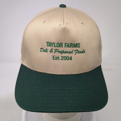 Otto 5 Panel Beige Green One Size Taylor Farms Deli Prepared Foods Snapback Hat