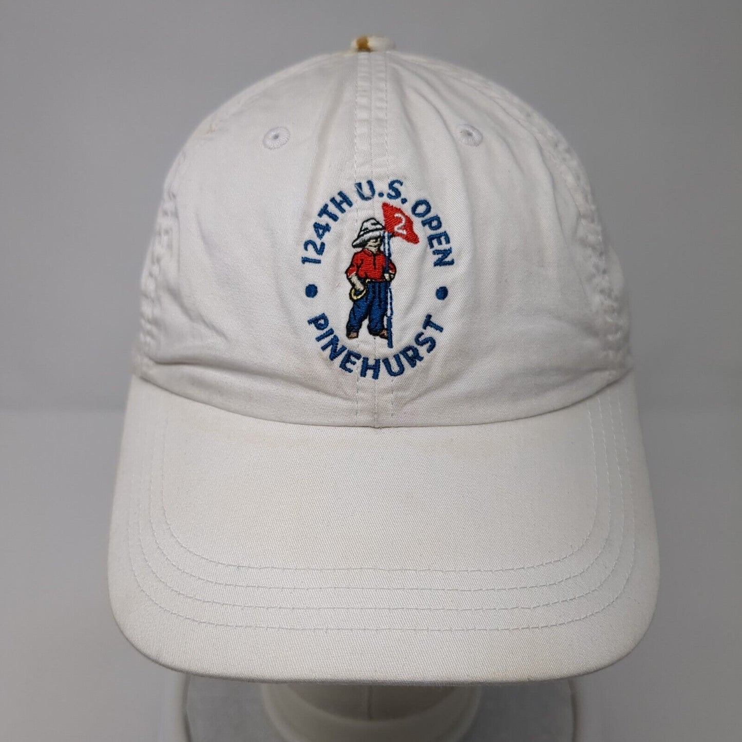 124th US Open Pinehurst Strapback Hat White One Size Classic Fit Ahead