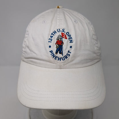 124th US Open Pinehurst Strapback Hat White One Size Classic Fit Ahead