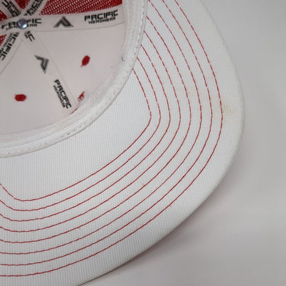 Idaho Fitted Mesh Back Trucker Hat Red 6 7/8-7 3/8 Pacific Headwear