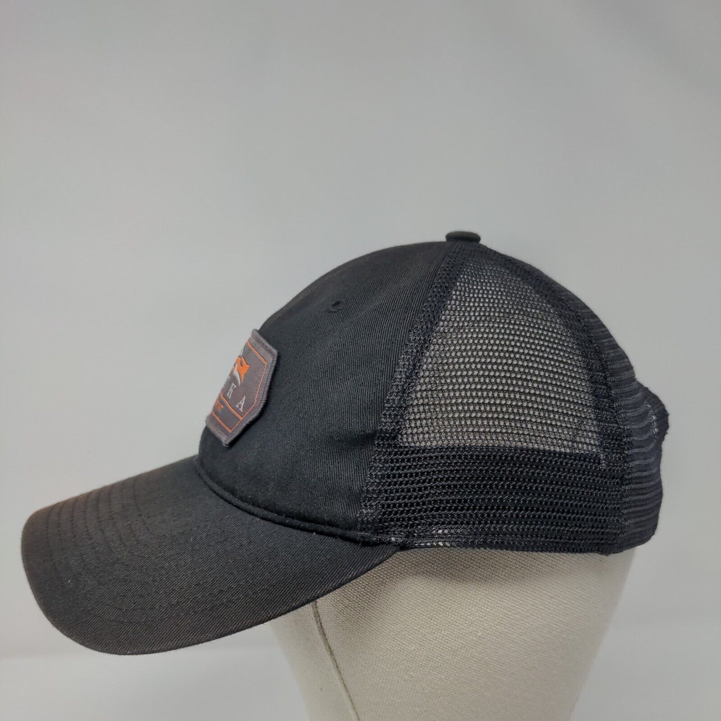 SITKA Bozeman MT Snapback Trucker Hat Black OSFA Adjustable Mesh Back 6 Panel