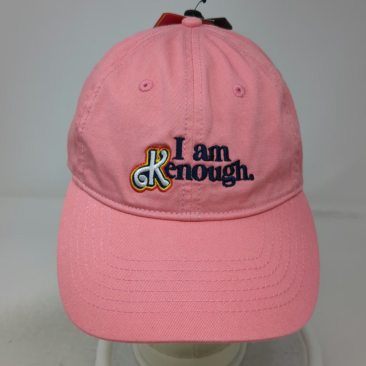 Barbie I Am Kenough Pink Baseball Cap Hat Movie Graphic Logo Cotton W/Tags