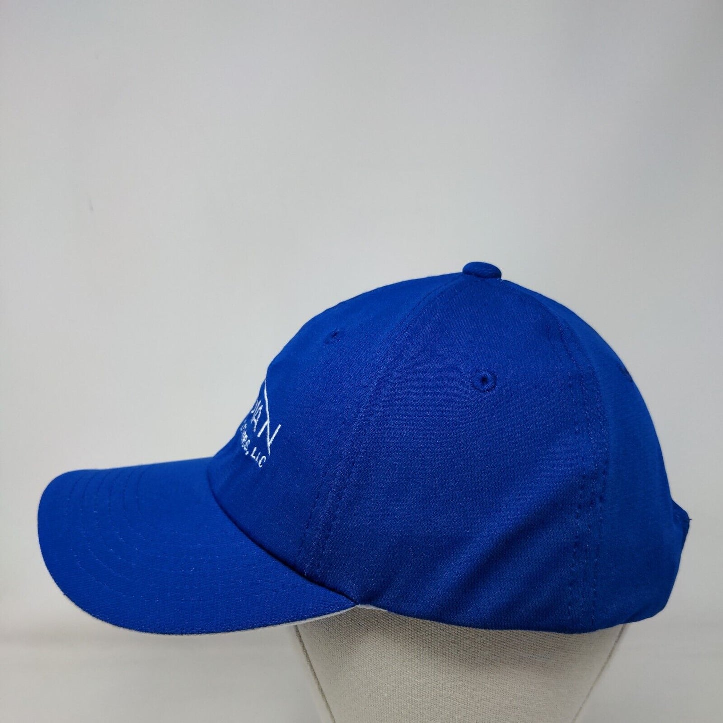 Meridian Strapback Hat Blue One Size Embroidered Port Authority