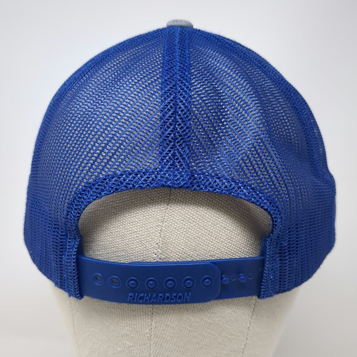 Richardson Trucker Hat Gray Blue One Size Echelon Rifles Mesh Snapback Style 112