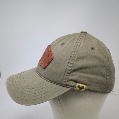 Phoenix Boats Baseball Cap Green One Size Leather Patch Slideback Adjustable Hat