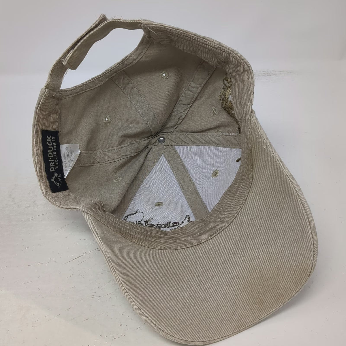 Dri Duck Baseball Cap Beige One Size Lakeside Lodge Idaho Fish Fishing Hat Trout