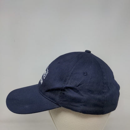Lowe's Pro Services Strapback Hat Blue OSFA Embroidered Solid 6 Panel