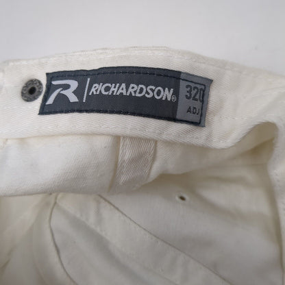 Letter S Slideback Hat White One Size Solid Embroidered Richardson