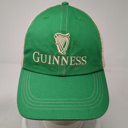 Guinness Trucker Hat Green One Size Embroidered Harp Logo Mesh Back Snapback