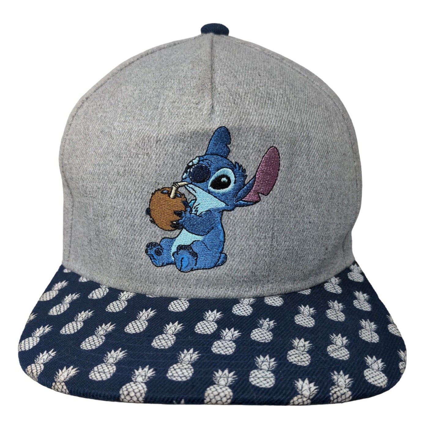 Lilo & Stich Snapback Hat Multicolor One Size Adjustable Embroidered Disney