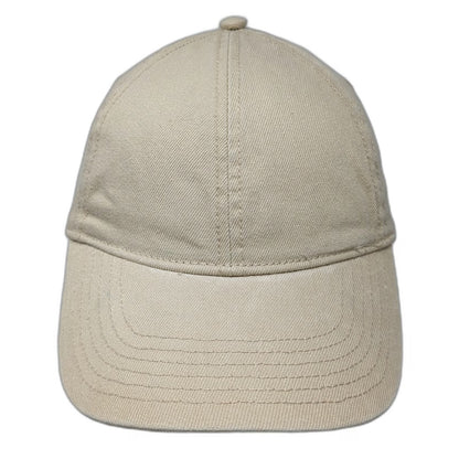 H&M Baseball Cap Beige L Adjustable Slideback Strap 100% Cotton Plain Solid Hat