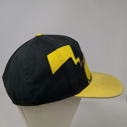 Pokemon 5 Panel Black One Size Pikachu Embroidery Snapback Hat Anime Nintendo
