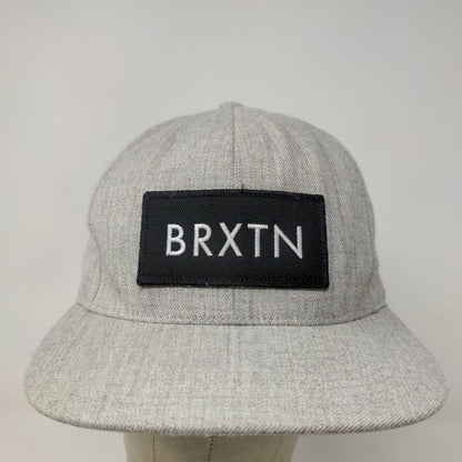 Brixton Men's Snapback Hat Gray Embroidered Logo Adjustable BRXTN