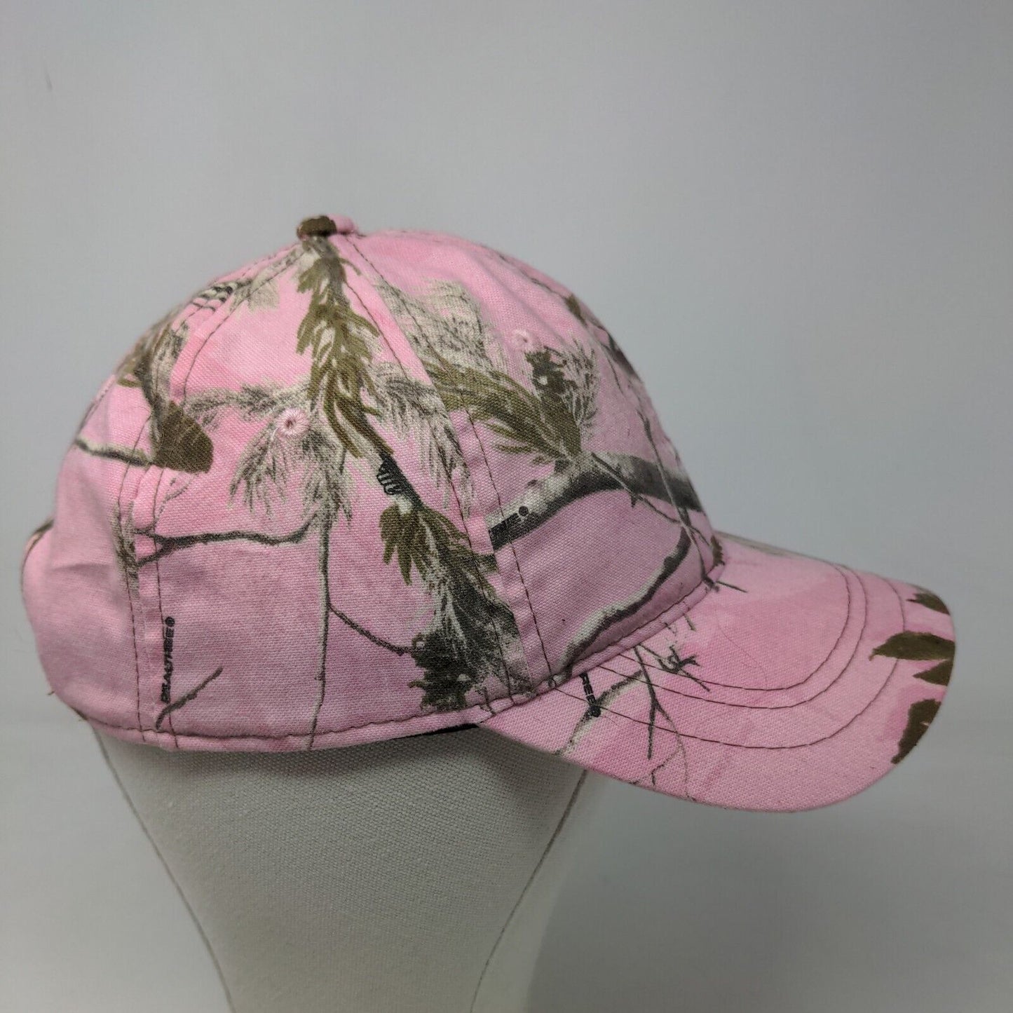 A&E Women's Strapback Hat Pink Camo Size OSFM Embroidered Duck Dynasty Logo