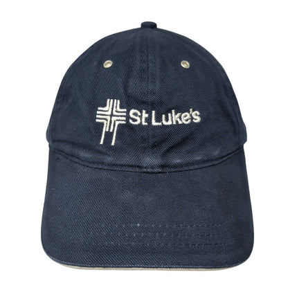 St Luke's Slideback Hat Blue One Size Adjustable Embroidered Fahrenheit