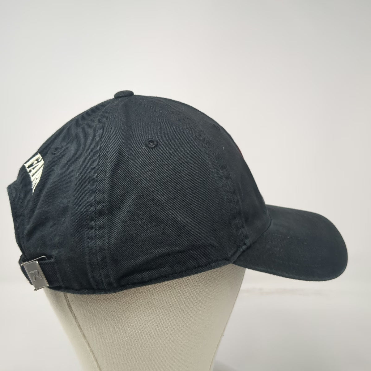 Richardson Baseball Cap Black One Size Jones Family Farm Logo Slideback Hat