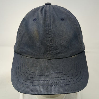 Woolrich Baseball Cap Blue Gold One Size Slideback Cotton Strap Curved Brim Hat