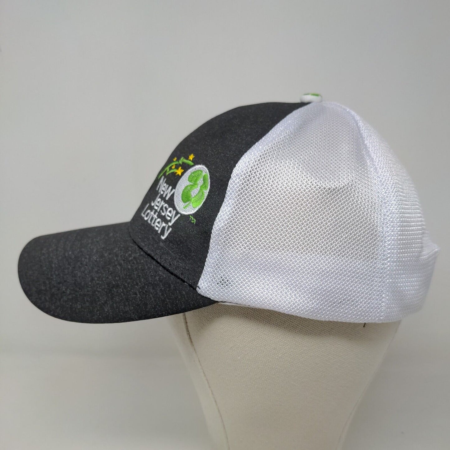 New Jersey Lottery Men's Snapback Mesh Back Hat Multicolor Cotton Blend