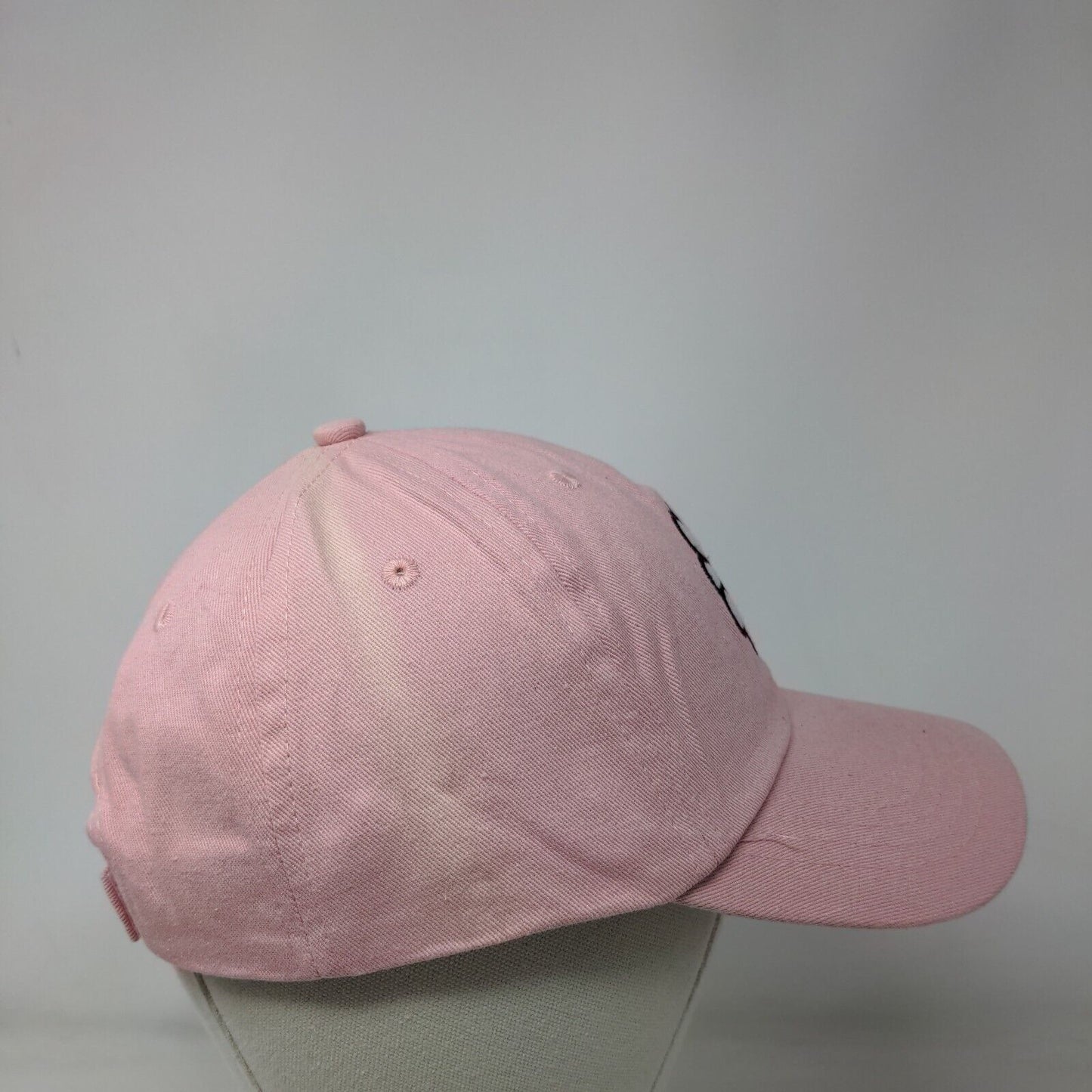 Sunflower Strapback Hat Pink One Size Adjustable Embroidered 6 Panel Cotton