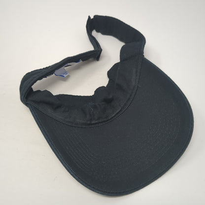 Port & Company Sun Visor Hat Black One Size Adjustable Lightweight Blank