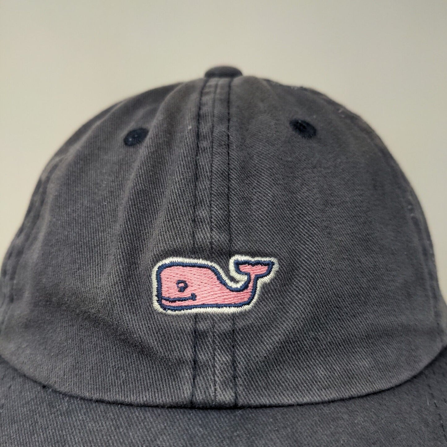 Vineyard Vines Shep & Ian Men's Slideback Hat Blue Embroidered Logo Whale