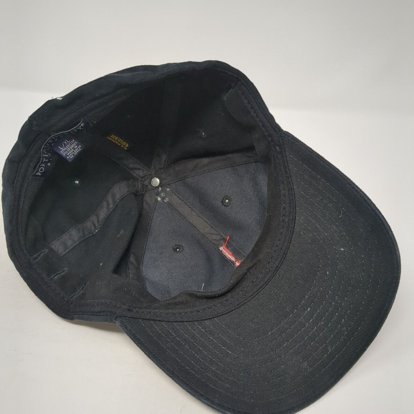 Make Your Mark Fitted Hat Black L/XL Embroidered 6 Panel Port Authority