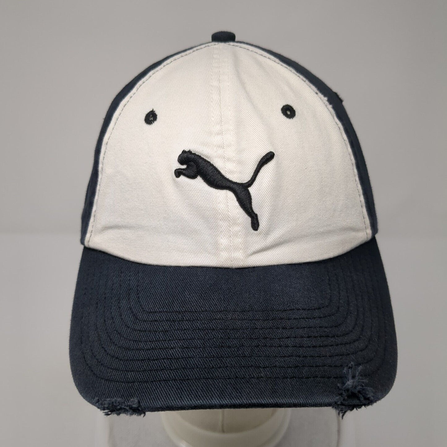 Puma Slideback Hat Blue One Size Adjustable Embroidered Colorblock