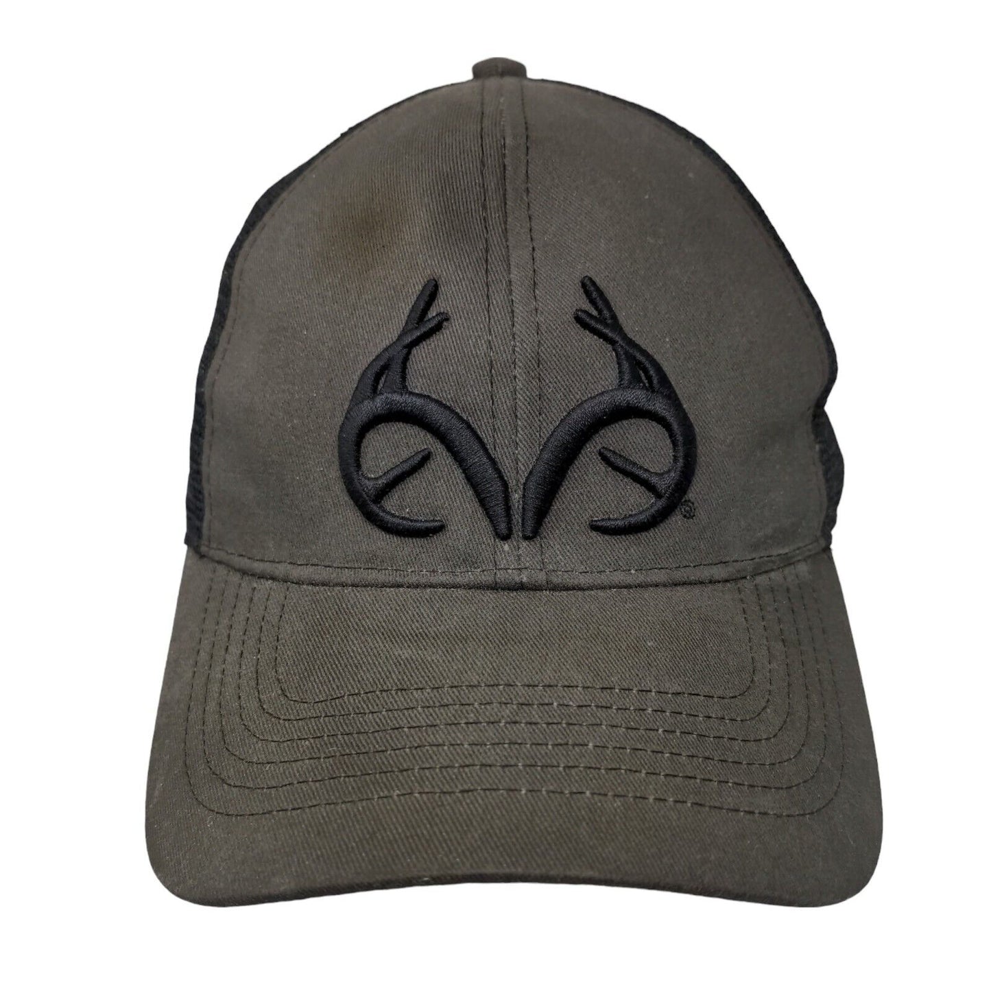 Realtree Outfitters Snapback Mesh Back Trucker Hat Brown One Size
