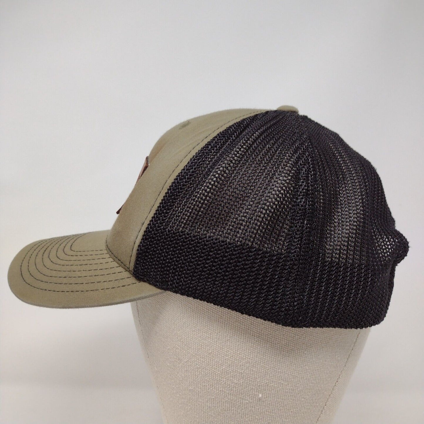 Idaho Angler Leather Patch Snapback Trucker Hat Multi OSFA Mesh Back