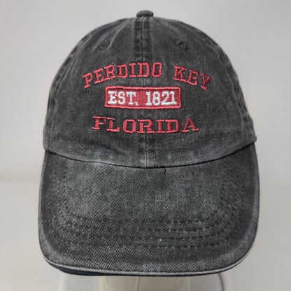 Perdido Key Florida Est. 1821 Strapback Hat Gray One Size Embroidered