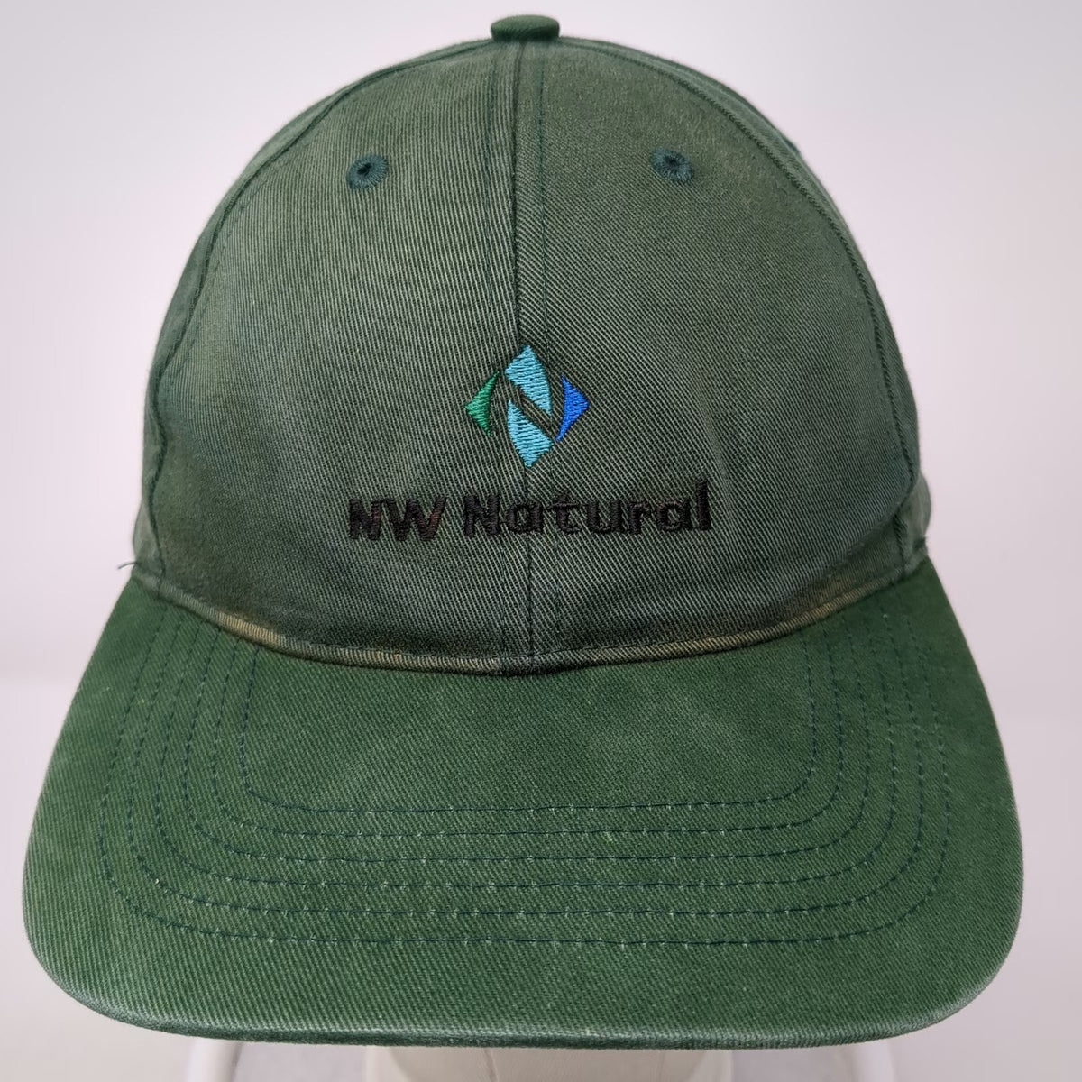 Richardson Baseball Cap Green One Size Strapback Cotton NW Natural Logo Hat