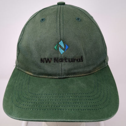 Richardson Baseball Cap Green One Size Strapback Cotton NW Natural Logo Hat